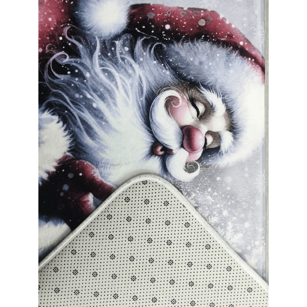 Noel Square Grey Santa Kiss Xmas Bath Set 2 Piece Image 3
