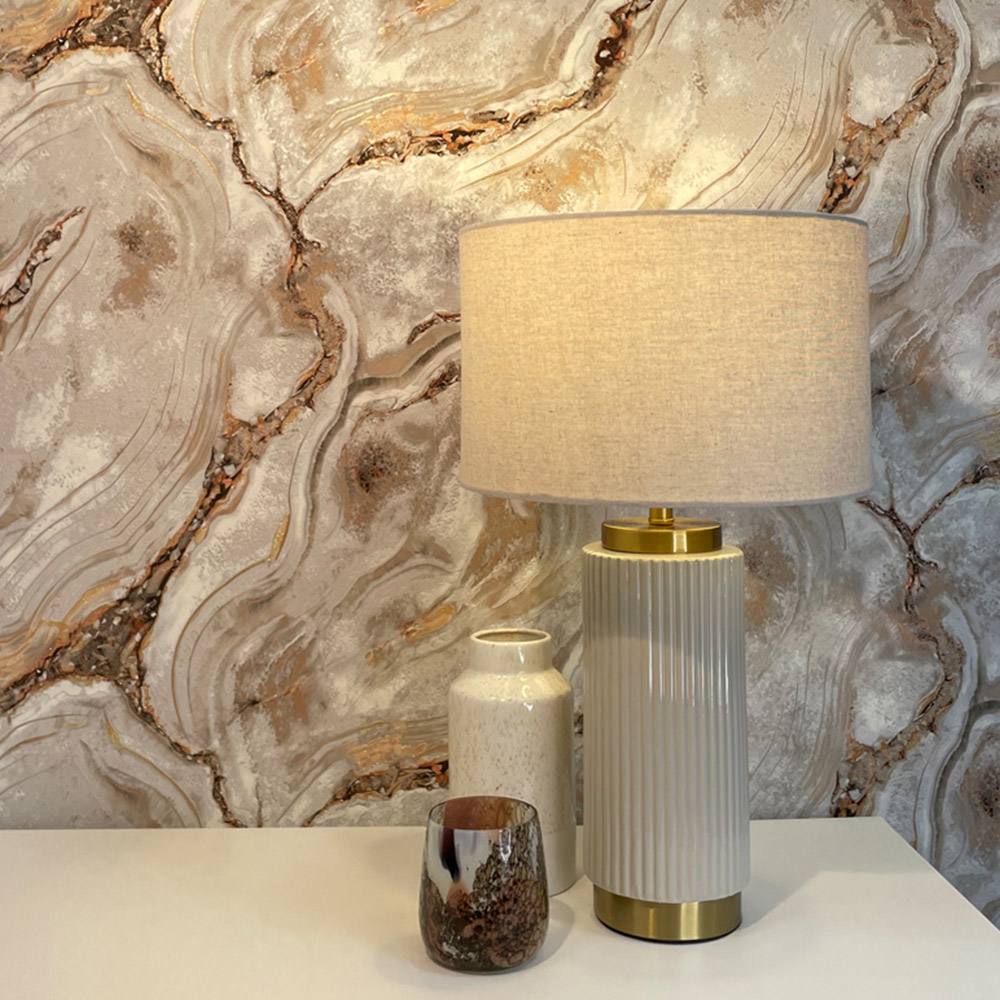 Rasch Agate Natural & Rust Wallpaper Image 3