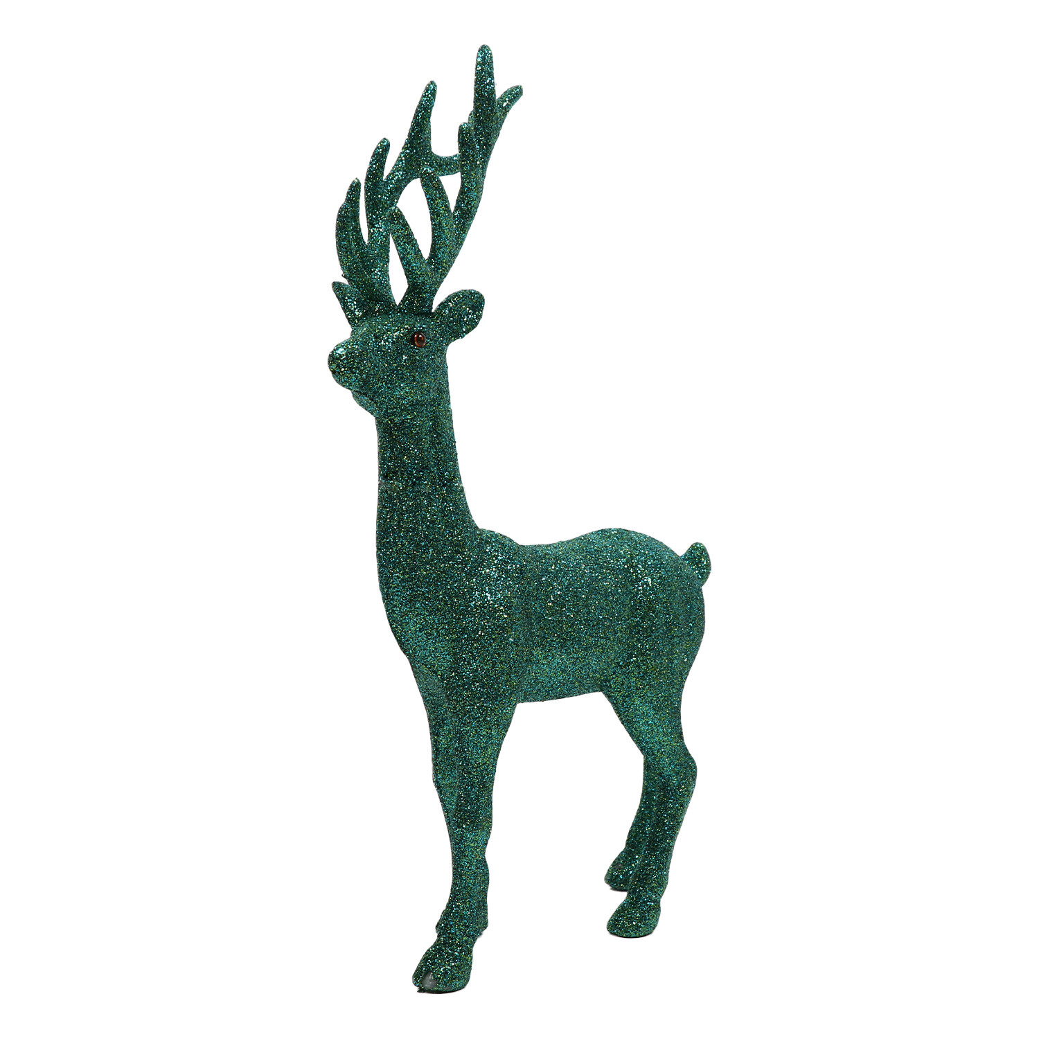 Glitter Standing Deer - Emerald Image 2