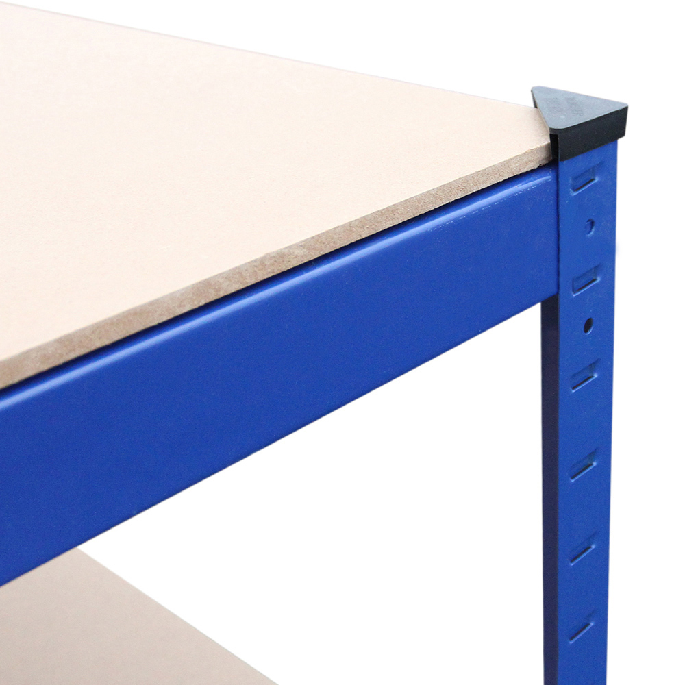 MonsterShop T-Rax 5 Shelf Blue Metal Storage Shelving Rack 90cm Set of 3 Image 5