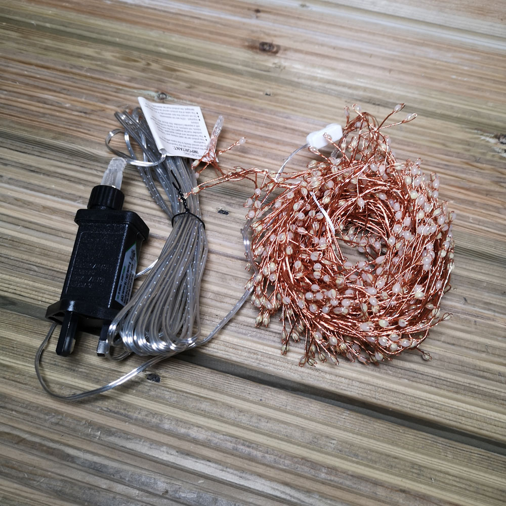 Premier UltraBrights 800 Warm White LED Multi-Function Rose Gold Cluster Light 5.5m Image 2