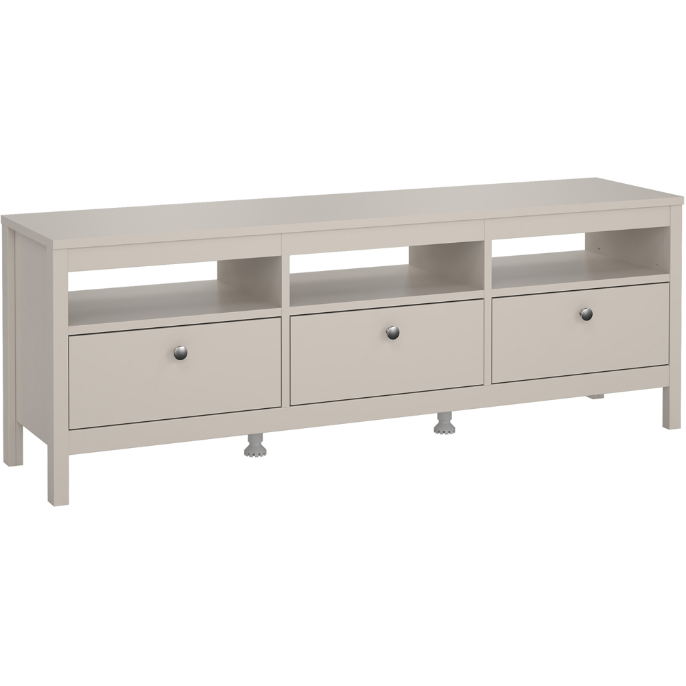 Florence Madrid 3 Drawer 3 Shelf Cashmere TV Unit Image 2