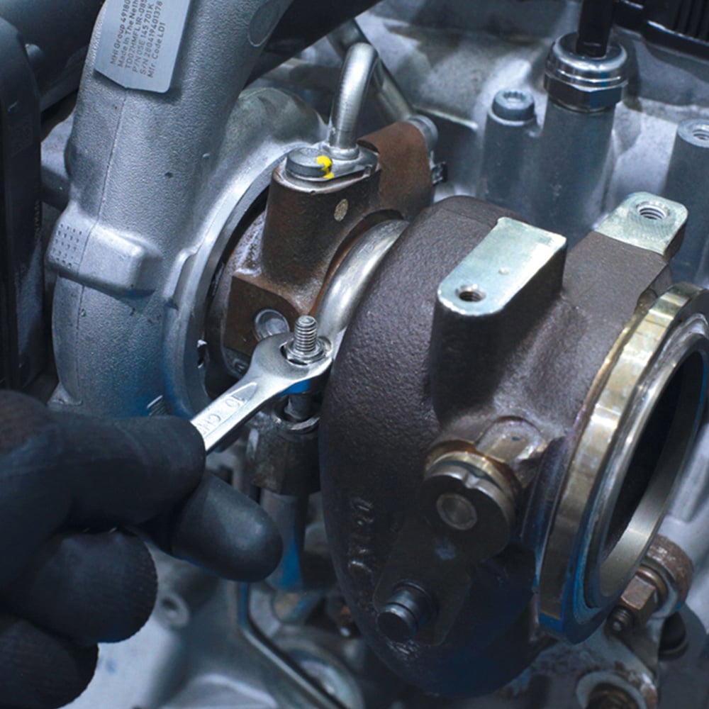 Laser 12 Piece 8-19mm Stamped Matt Finish Bi-Hex Metric Combination Spanner Set Image 2