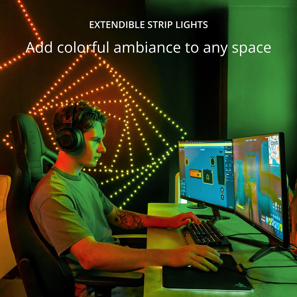 Twinkly Dots 200 RGB LED Smart Black Cable String Light 10m Image 2