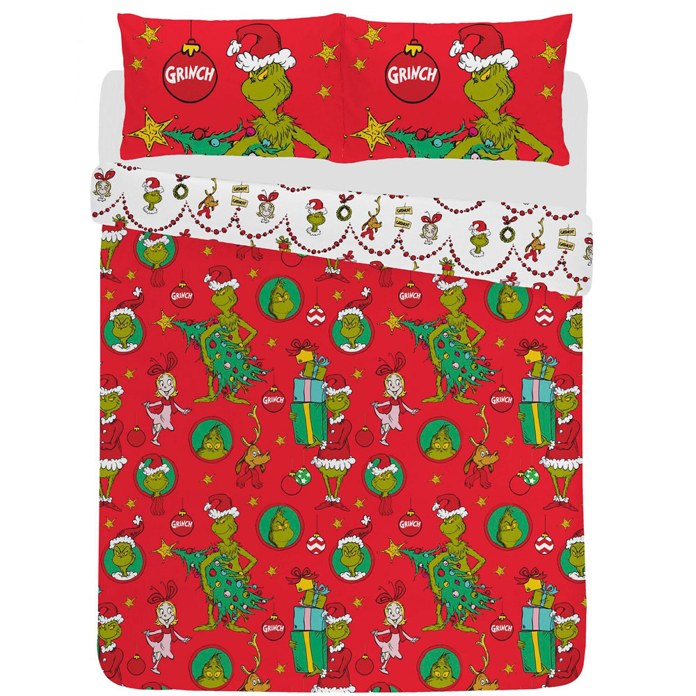 The Grinch Christmas Is Coming Duvet Set King Image 2