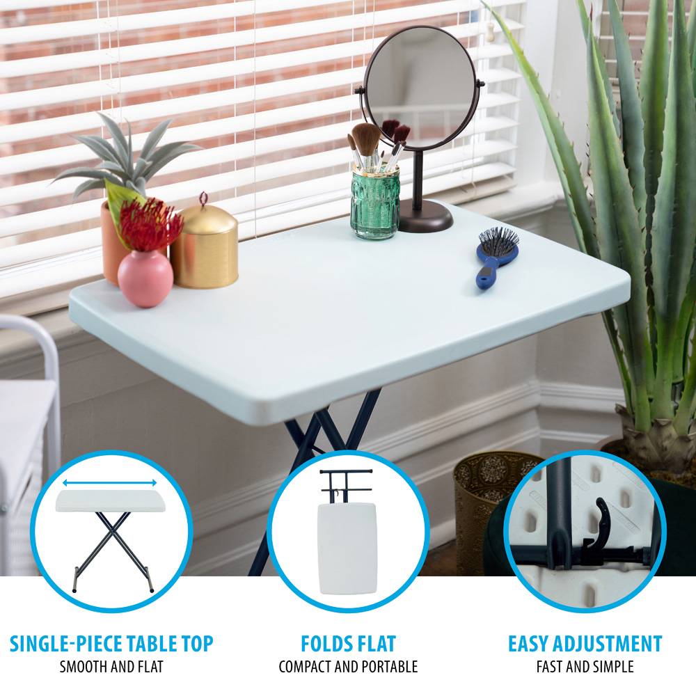 Lifetime Products Foldable Personal Table White Image 6