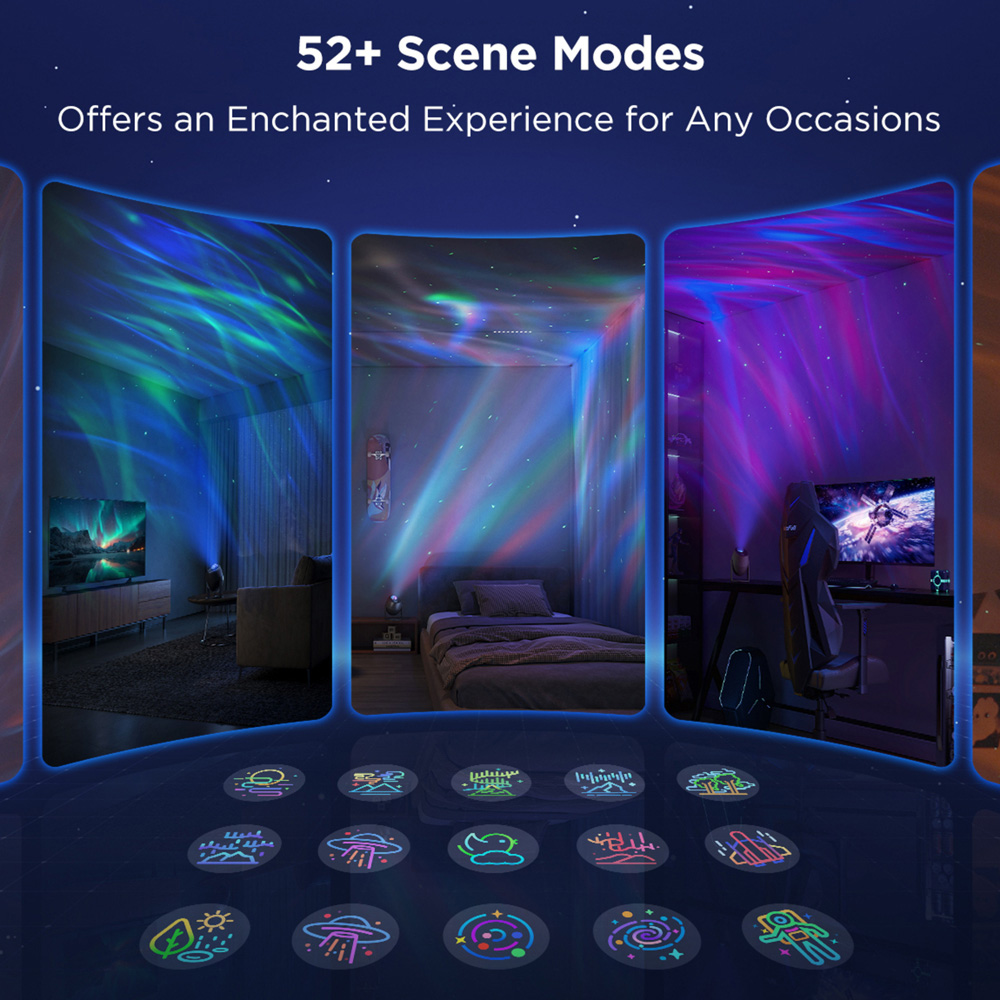 Govee Dual RGBW LED Smart Aurora Star Light Projector Image 5