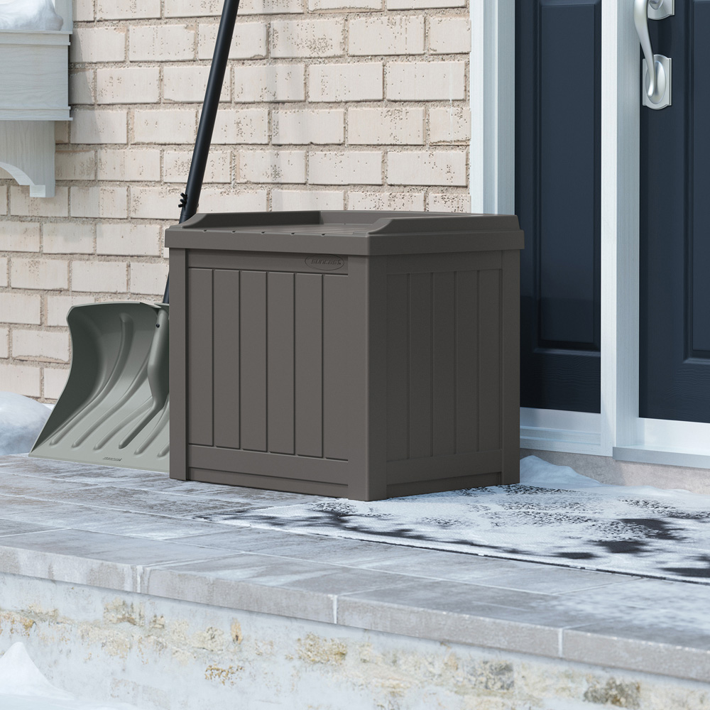 Suncast Florida 83L Stone Grey Storage Box Image 4