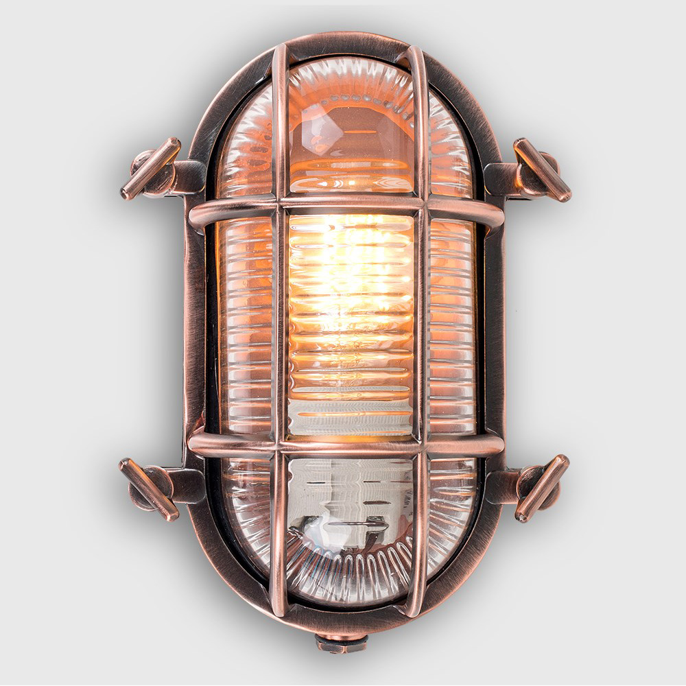 ValueLights Bow Copper Outdoor Wall Bulkhead Light Image 5