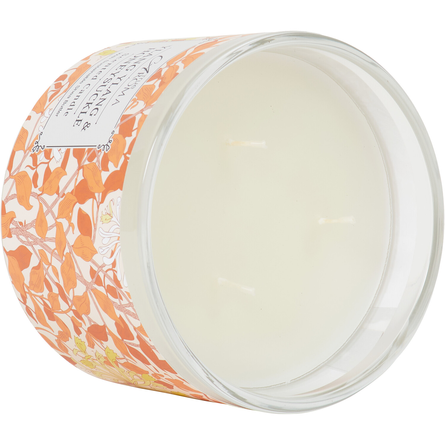 Ylang Ylang & Honeysuckle Candle - Orange Image 4
