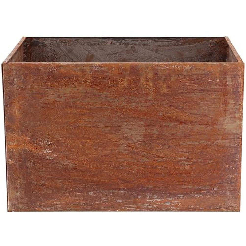 Fallen Fruits Small Rust Low Rectangular Planter Rectangular Image 3