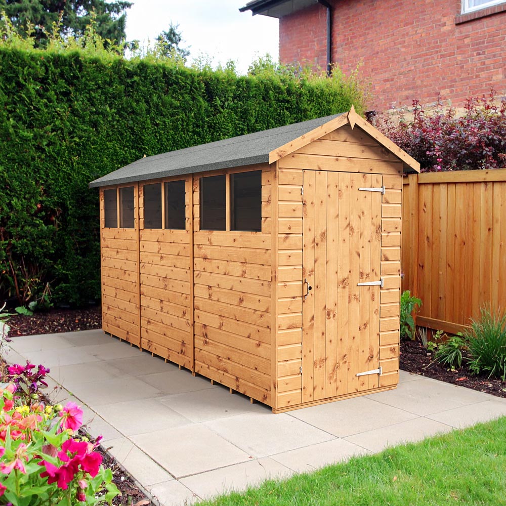 Empire Sheds 4 x 12ft Tongue and Groove Wooden Apex Garden Shed Image 2