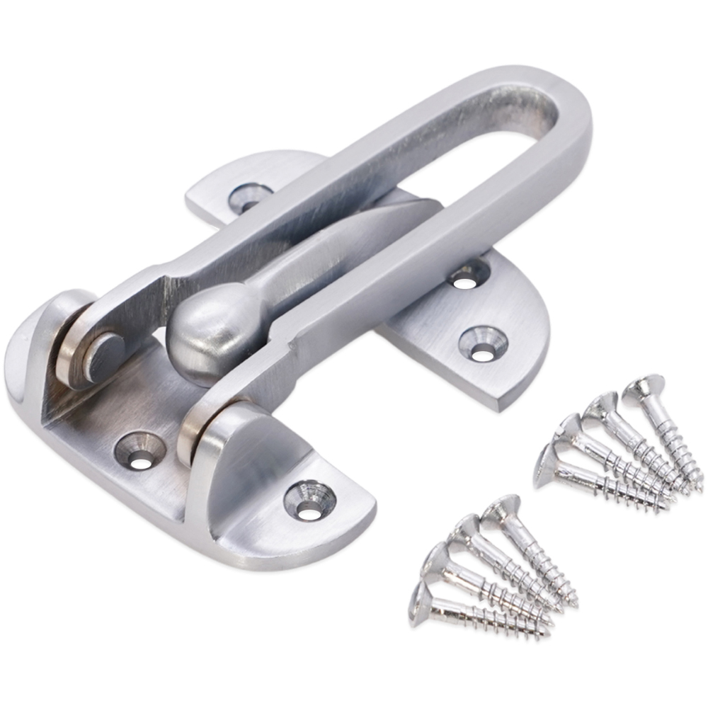 Spira Brass Satin Chrome Door Guard Image 4