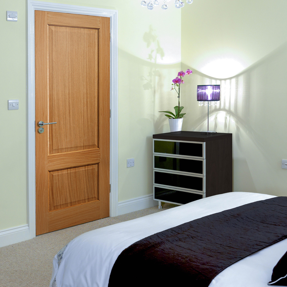 JB Kind Trent Oak Finished Internal Door 1981 x 762mm Image 2