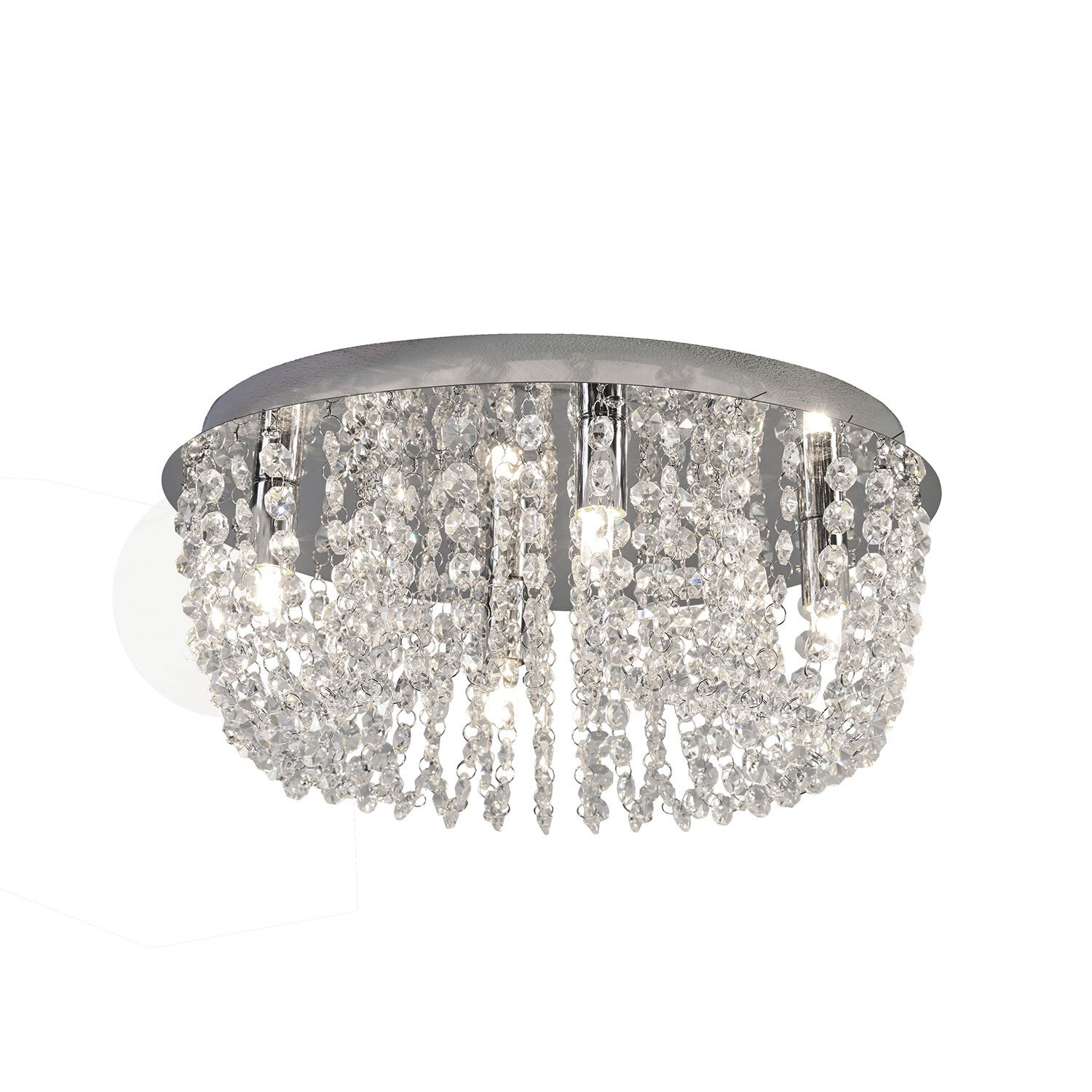Elegance Crystal 4 Light Ceiling Light Image 1