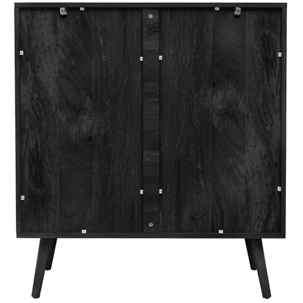 Birlea Noah 5 Drawer Black Rattan Storage Chest Image 5