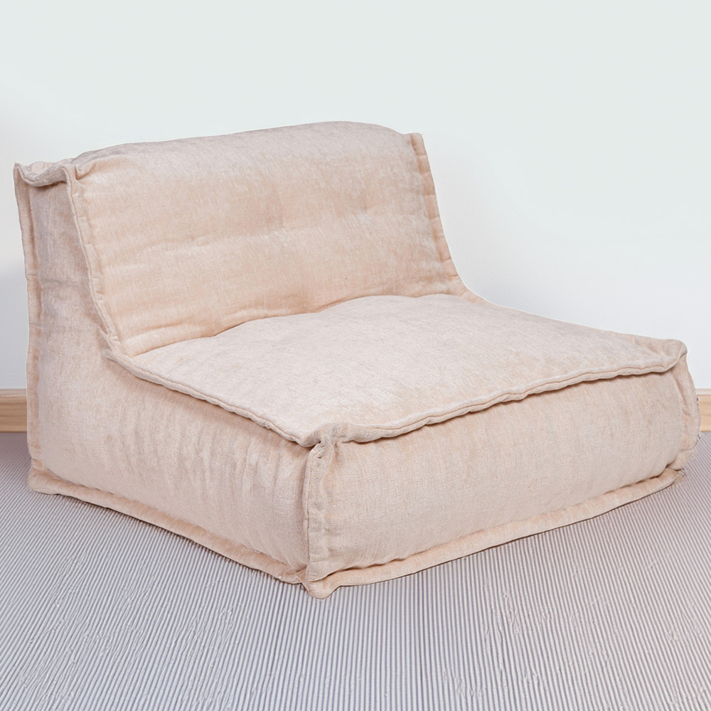 Kaikoo Cream Hand Quilt Lounger Image 1