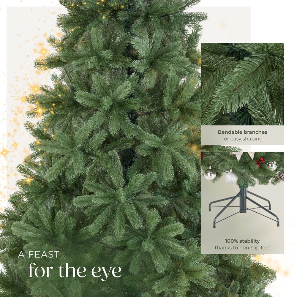 tectake Prancer Green Artificial Christmas Tree 7.5ft Image 3