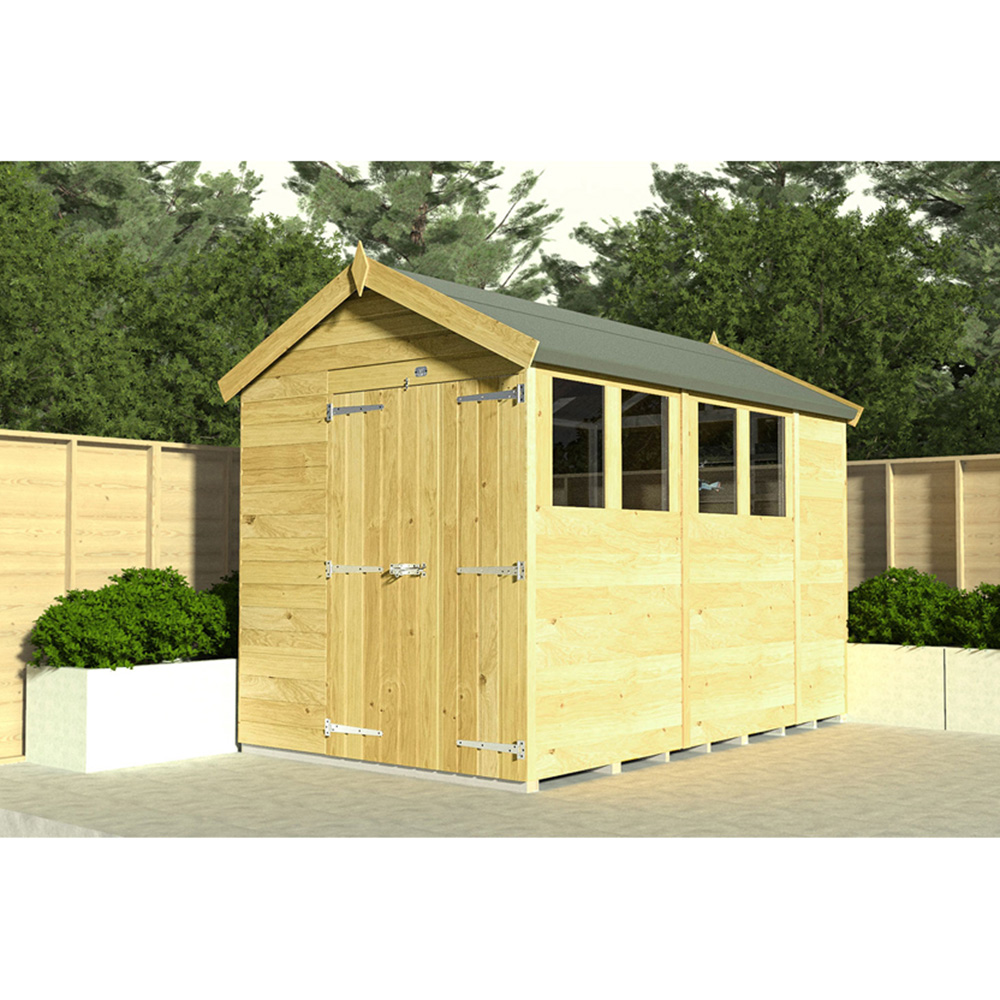 DIY Sheds 6 x 16ft Tongue and Groove Timber Apex Security Shed Image 2