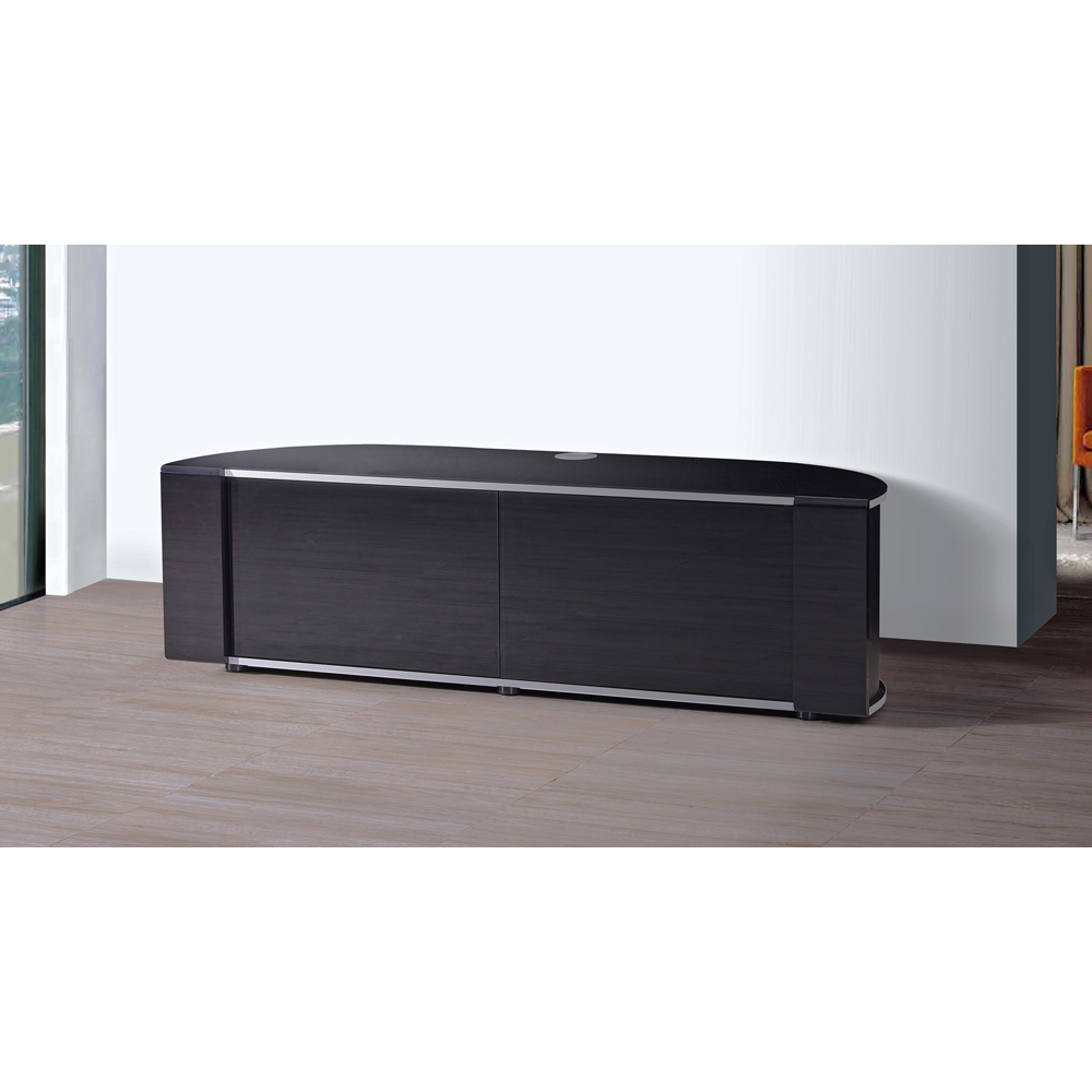 MDA Designs Sirius 1600 2 Door Black TV Cabinet Image 7