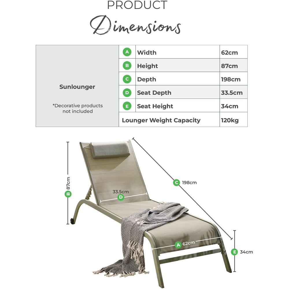 Furniturebox Set of 2 Pink Adjustable Sun Lounger with Headrest Image 8