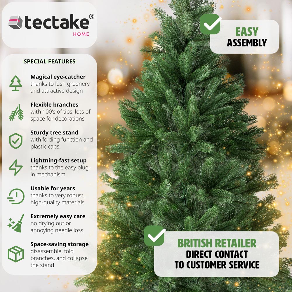 tectake Injection Moulding Lifelike Artificial Christmas Tree 4.5ft Image 6