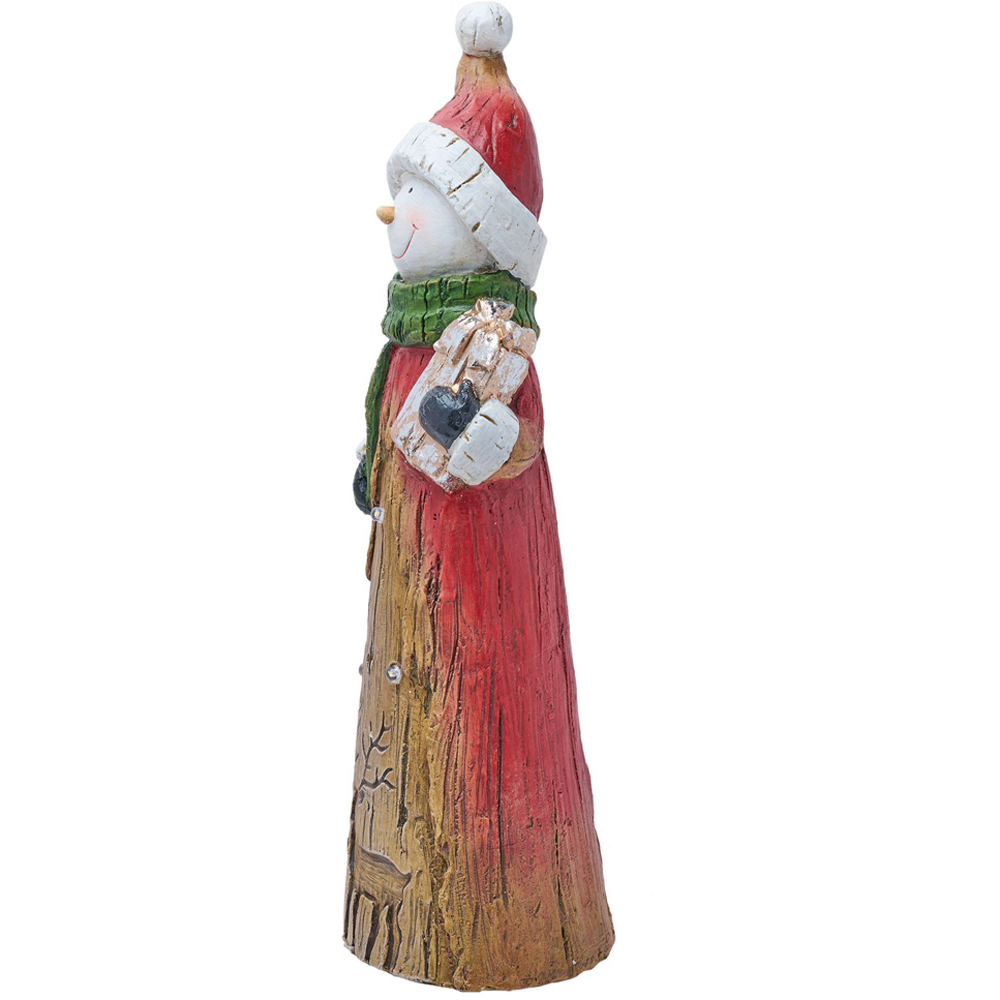 The Seasonal Gift Co. LED Snowman Wood Effect Christmas Decoration Image 4