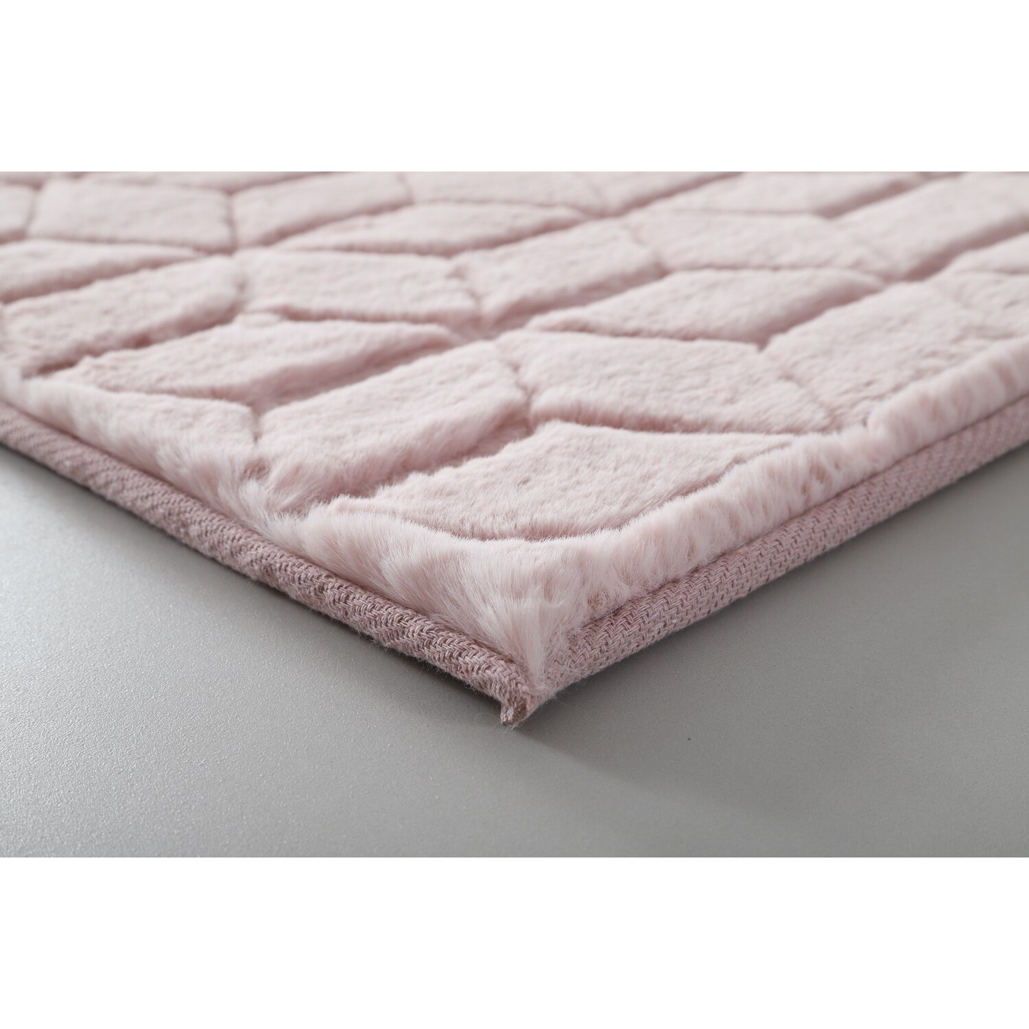 Blossom Geo Faux Fur Rug Image 3