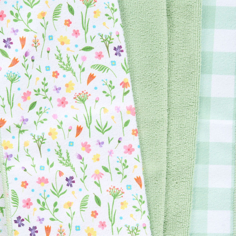 Pack of 5 Wildflower Microfibre Cloths Image 2
