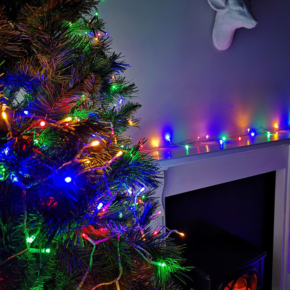 Premier 200 Multicolour LED Multi-Function Clear String Light 16m Image 4