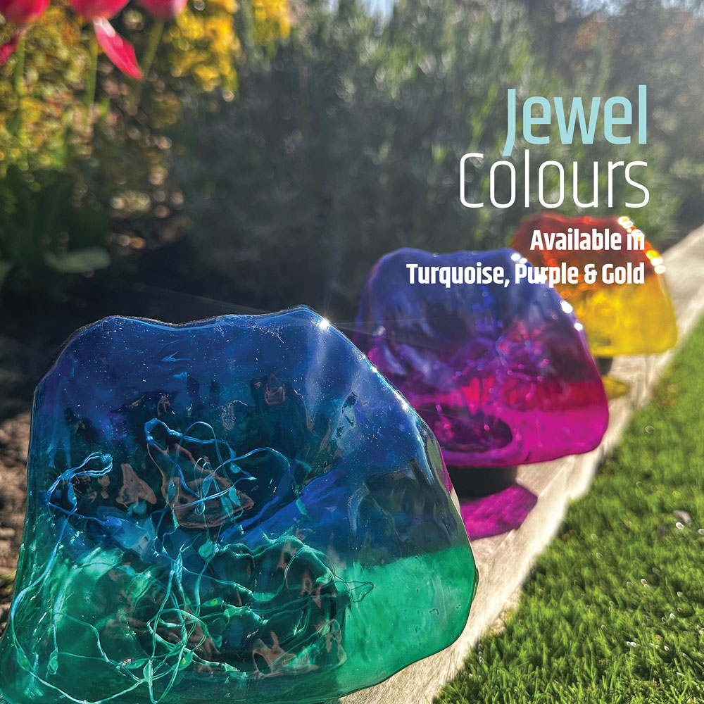 Gardenkraft Solar Rock Stone Light 3 Pack Image 4