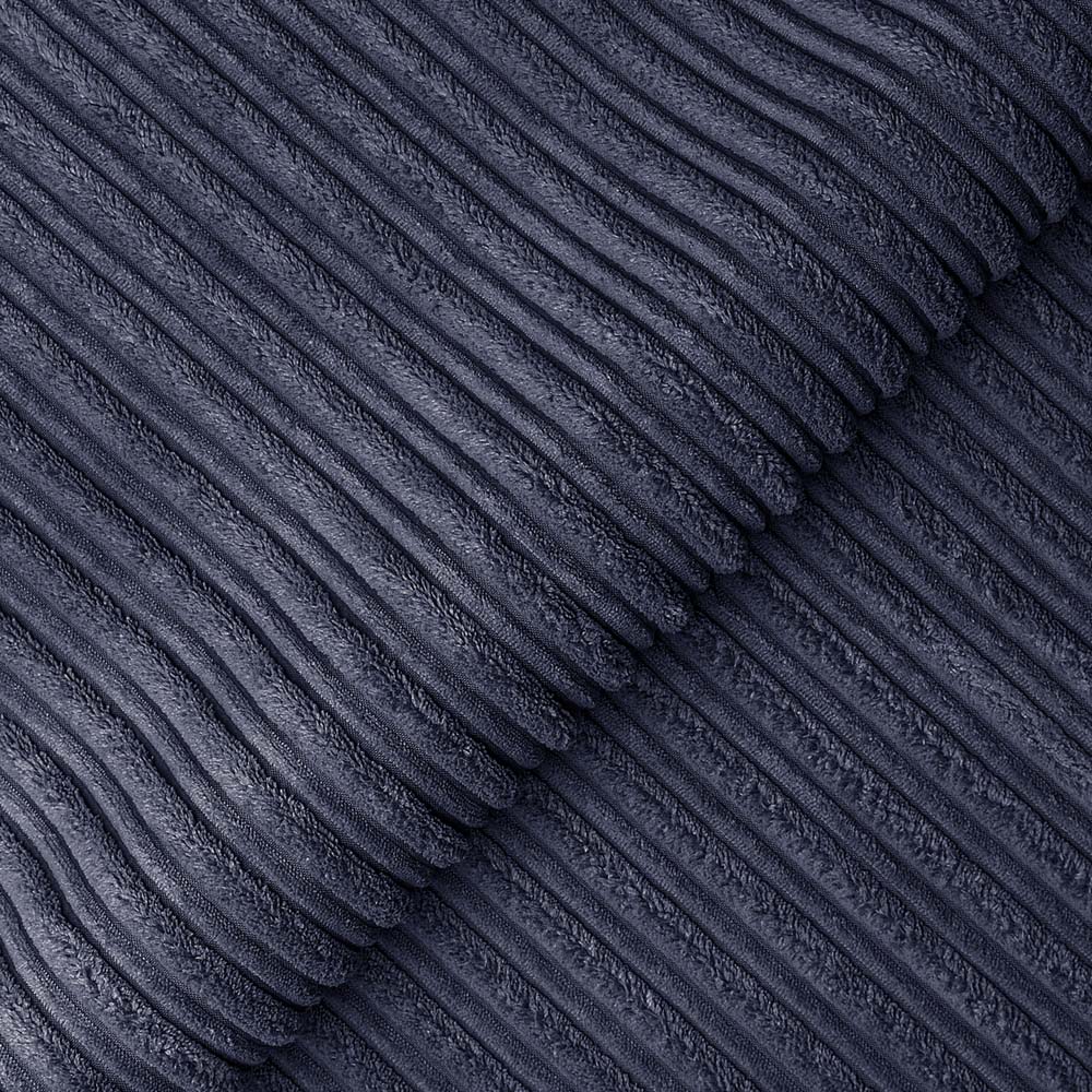 Luxor 6 Seater Navy Blue Jumbo Cord Scatter Back Sofa Suite Image 3