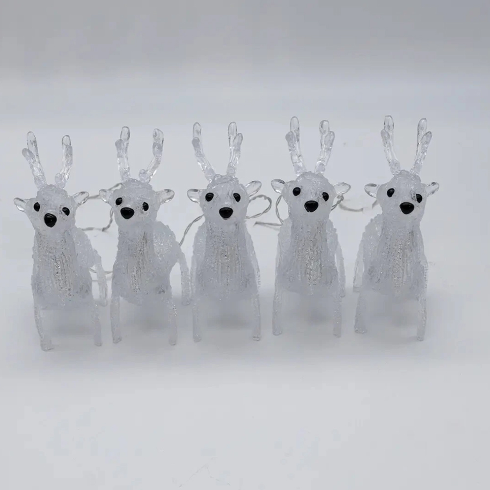 Marco Paul Acrylic Reindeer LED String Light Christmas Decoration Image 2