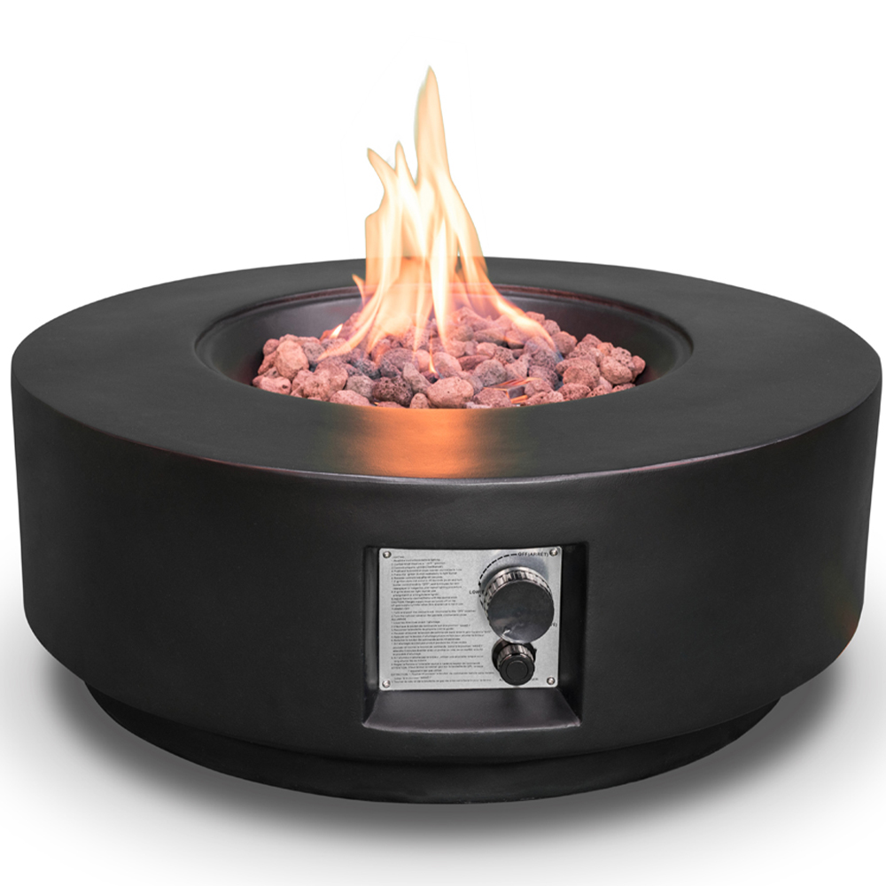 MDA Designs Fusion Black Propane Outdoor Firepit Image 5