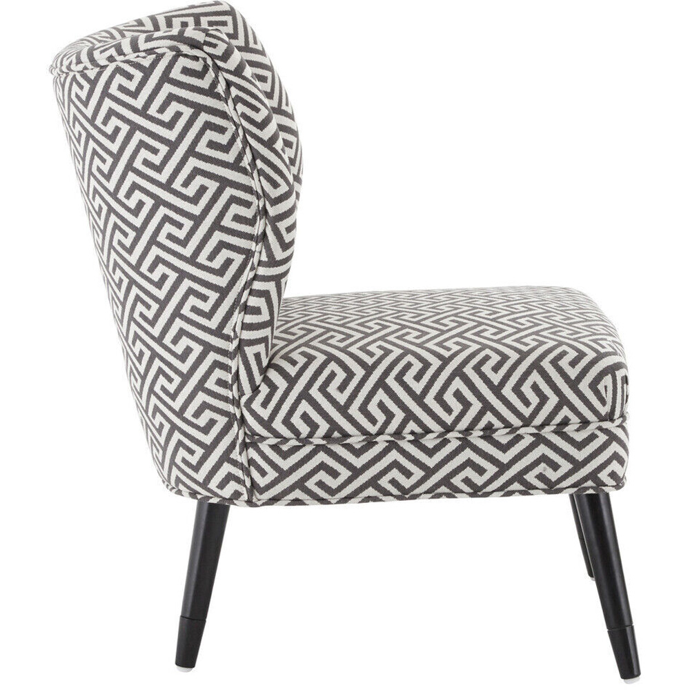 Premier Housewares Regents Park Greek Key Design Accent Chair Image 3