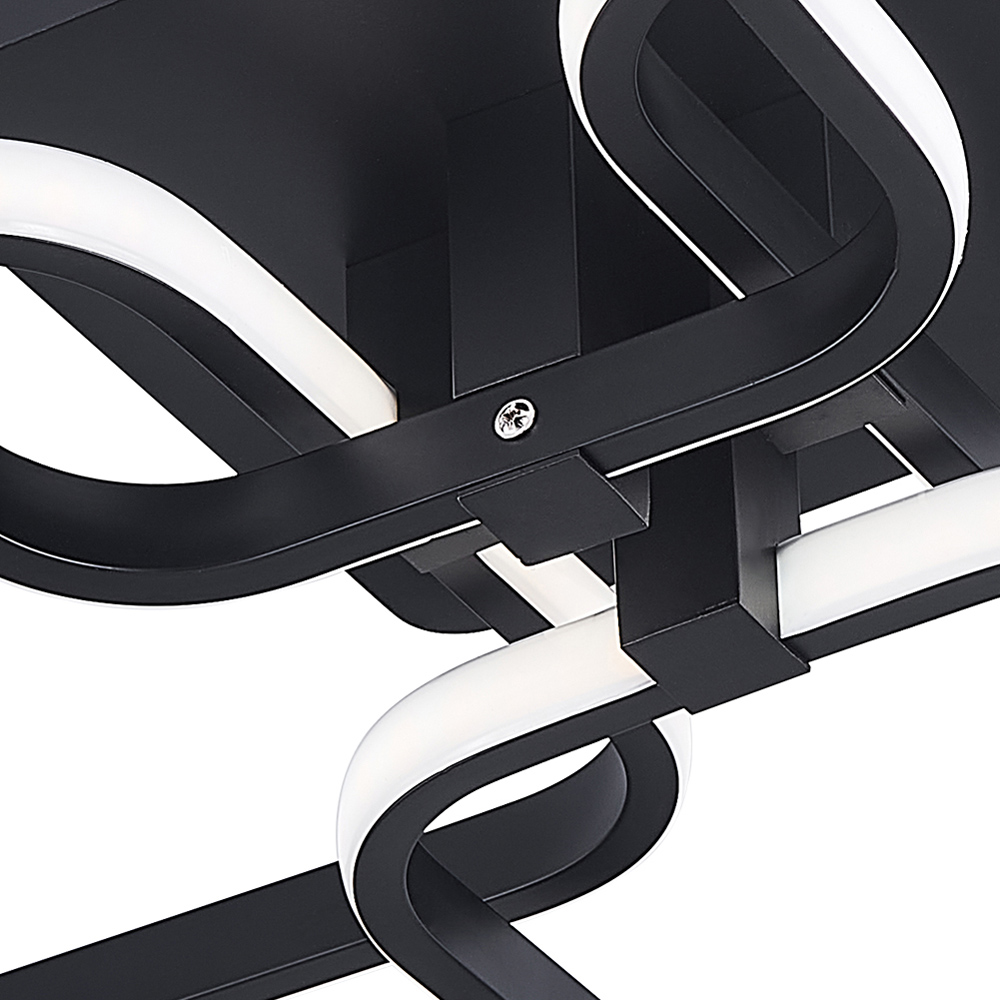 Living and Home Black 4 Head LED Ceiling Light Image 5