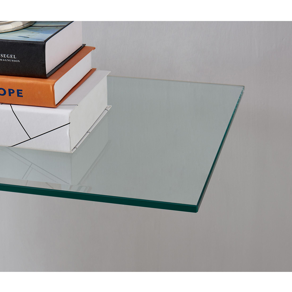 Furniturebox Tavalo Gold Glass and Metal Console Table Image 2