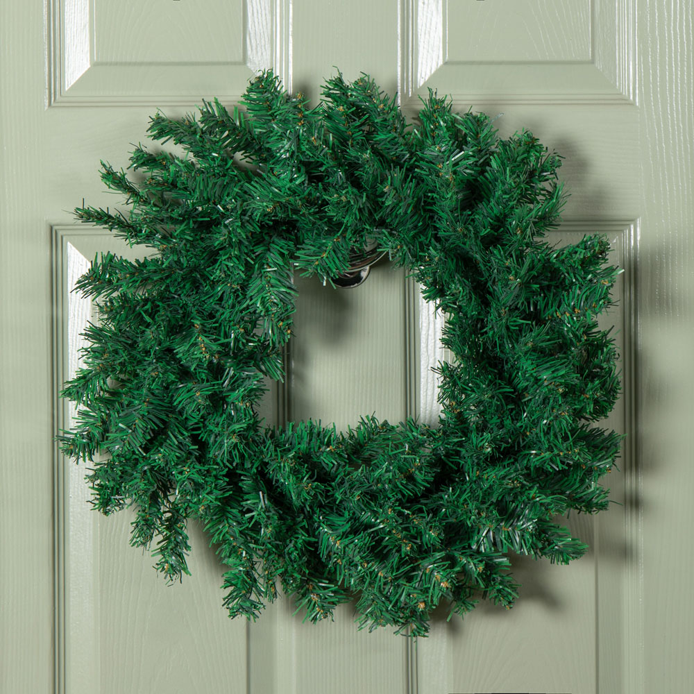 Samuel Alexander Green Plain Wreath 50cm Image 6