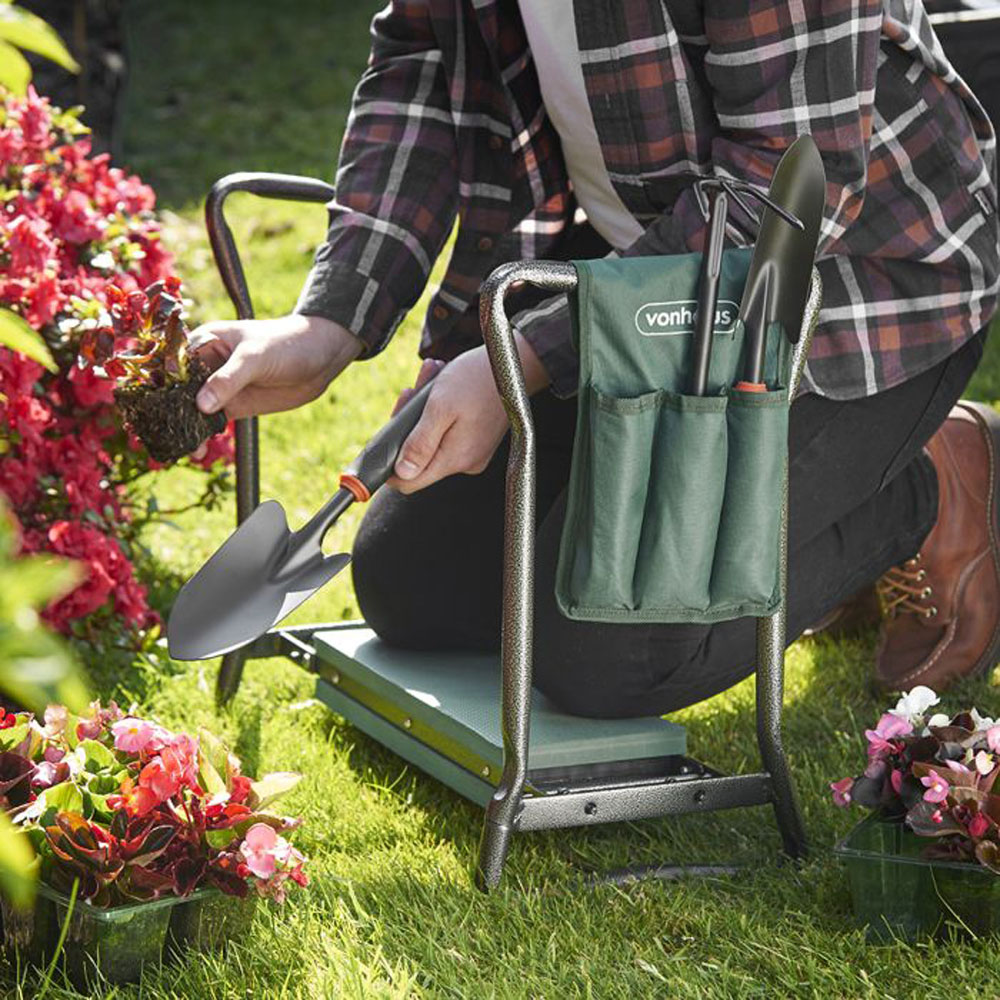 VonHaus Garden Kneeler Seat and Tool Set Image 2