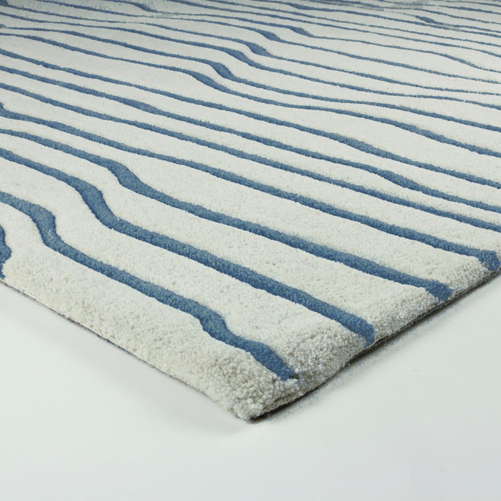 Esselle Home Aura Dune Natural and Blue Rug 120 x 170cm Image 3