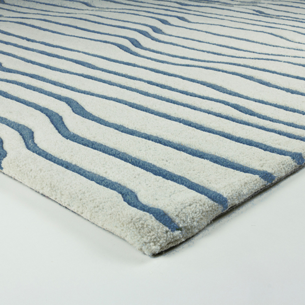 Esselle Home Aura Dune Natural and Blue Rug 160 x 230cm Image 3