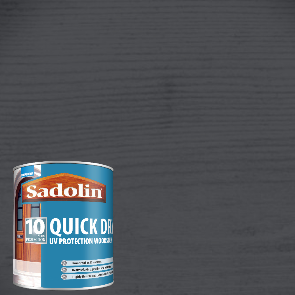 Sadolin Quick Dry 10 Year Grey Shadow Woodstain 1L Image 4