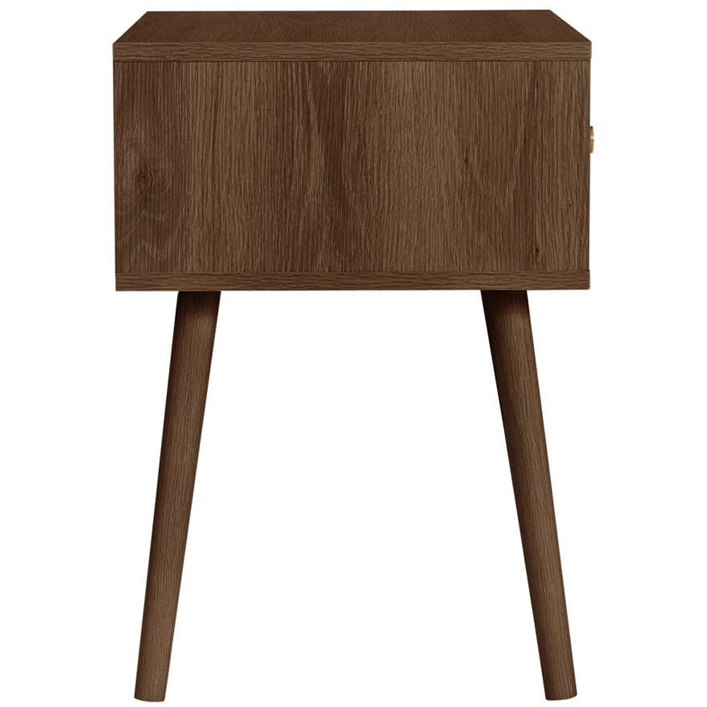 Birlea Herringford Single Drawer Walnut Bedside Table 2 Pack Image 5