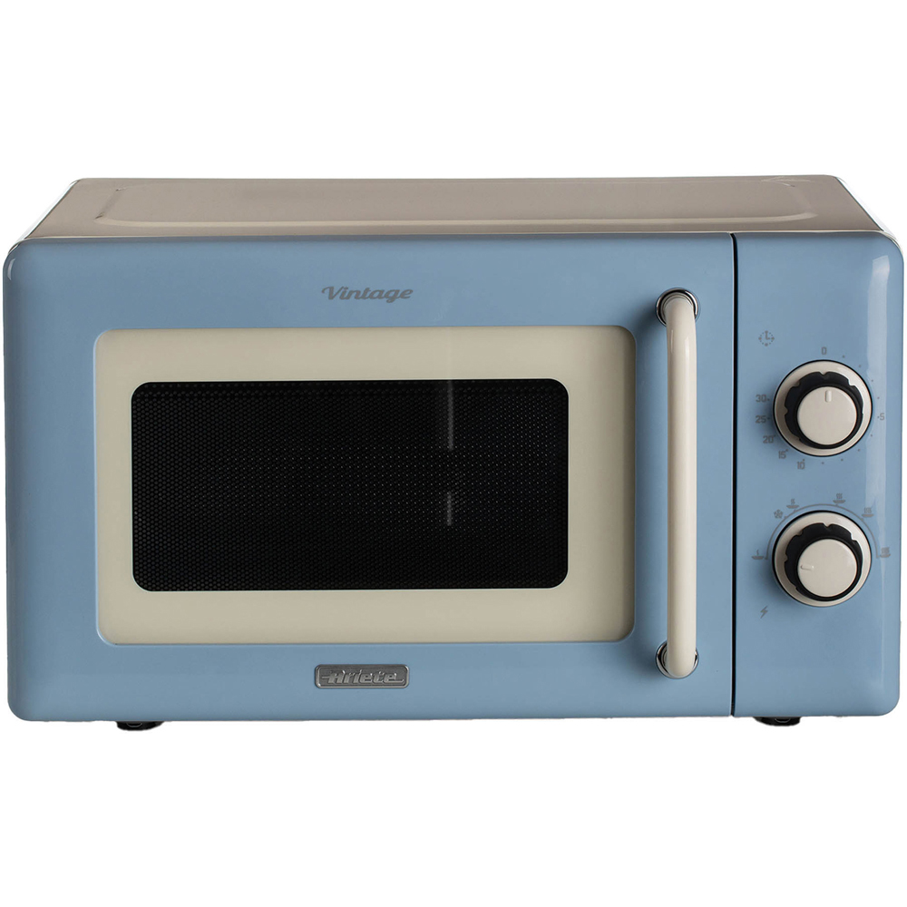Ariete Vintage ARPK66 Blue 20L Microwave with 2 Slice Toaster and 1.7L Dome Kettle Set Image 4