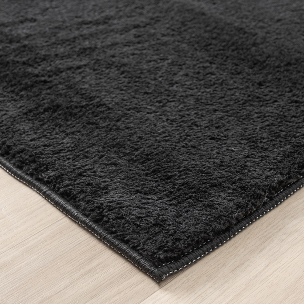 Desire Rugs Comfy Black Anti Slip Felt Backing Rug 60 x 200cm Image 4