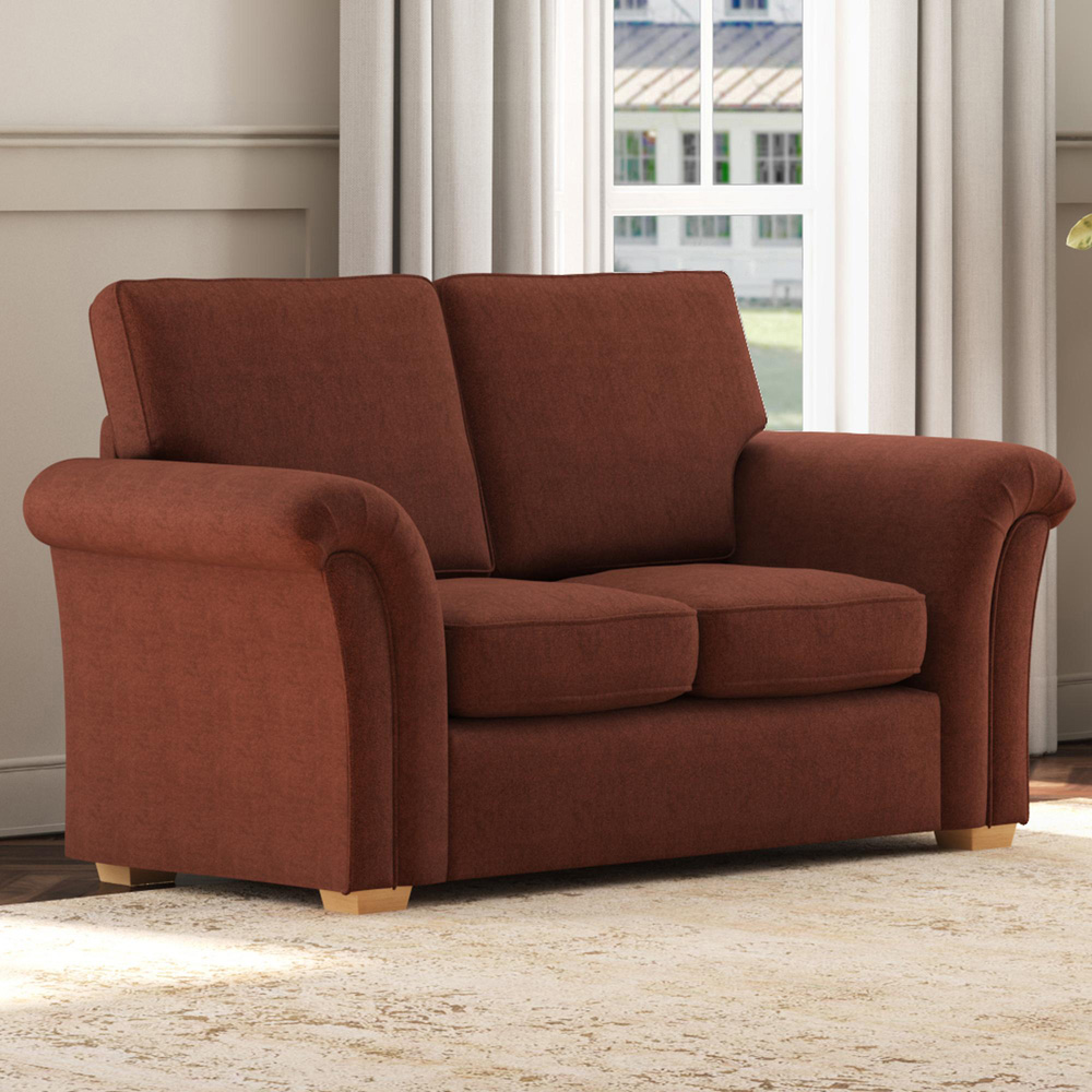 Castleacre 5 Seater Venice Brick Fixed Back Sofa Set Image 5