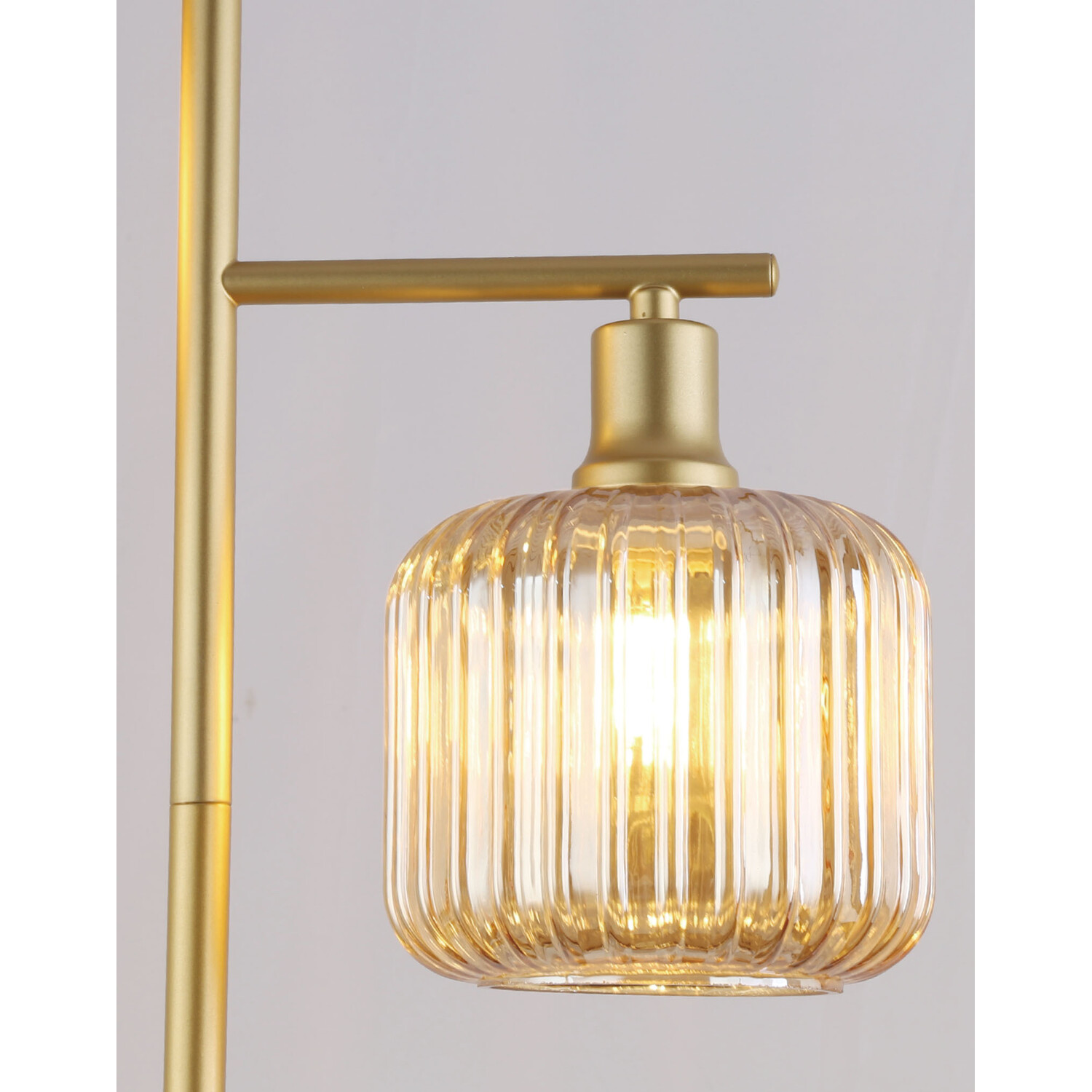 Micah Floor Lamp Champagne and Gold Image 4