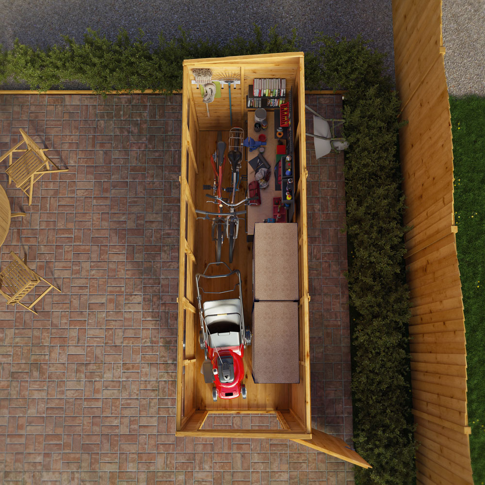 Mercia 12 x 4ft Shiplap Pent Shed Image 7