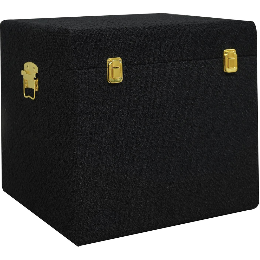 Black Boucle Storage Box Image 2