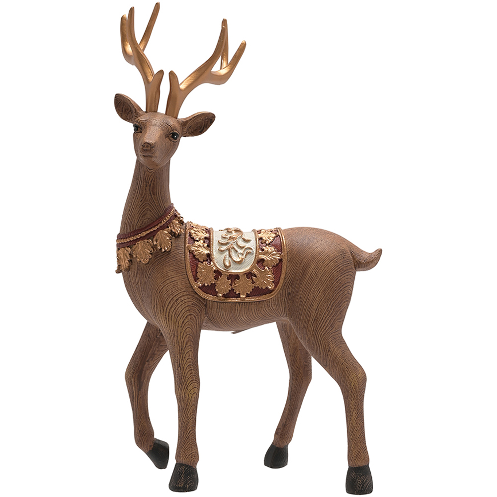 The Christmas Gift Co Standing Reindeer Christmas Decoration Image 4